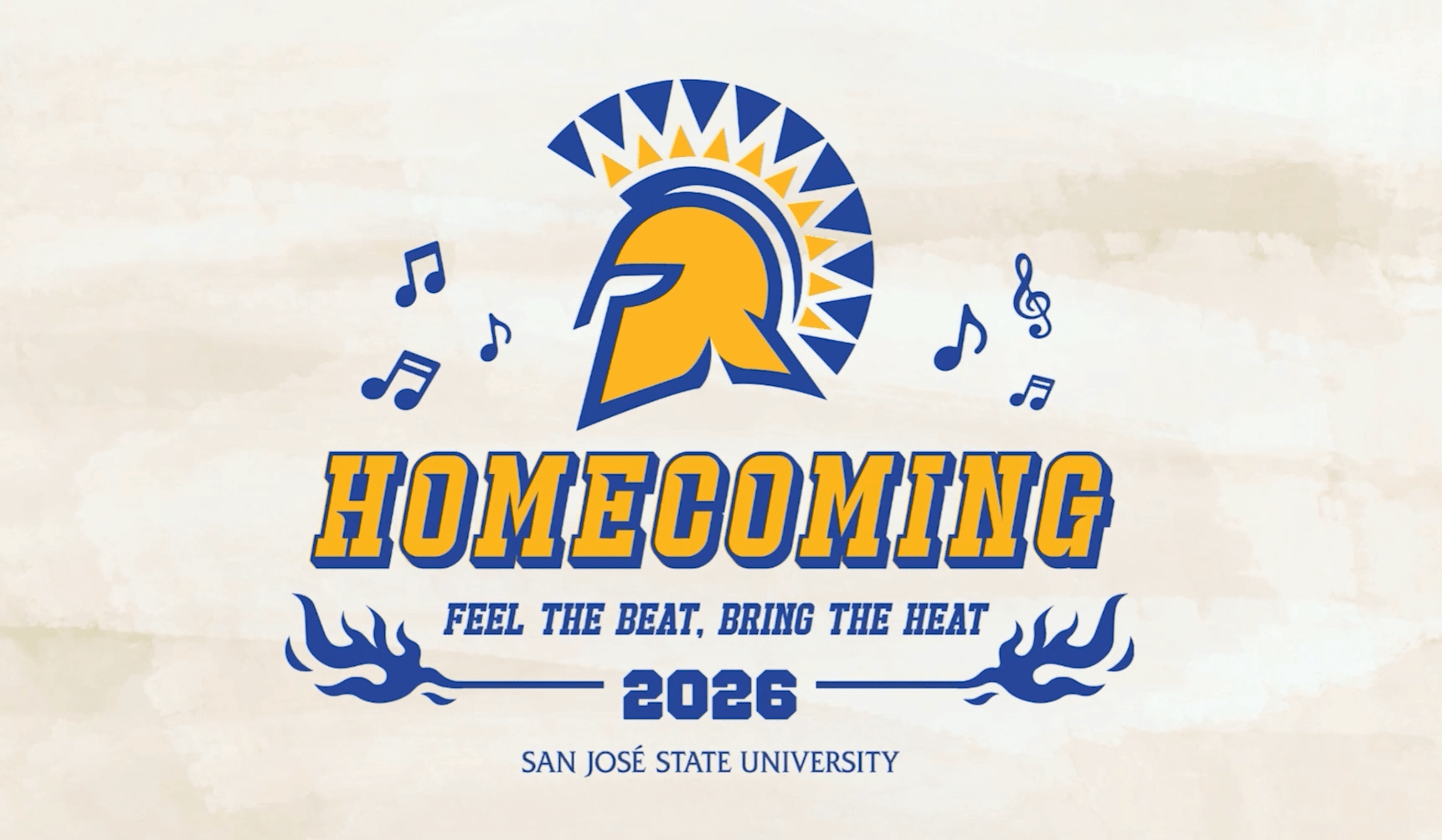 Video footage of SJSU Fire on the Fountain event for Fall 2026 Homecoming