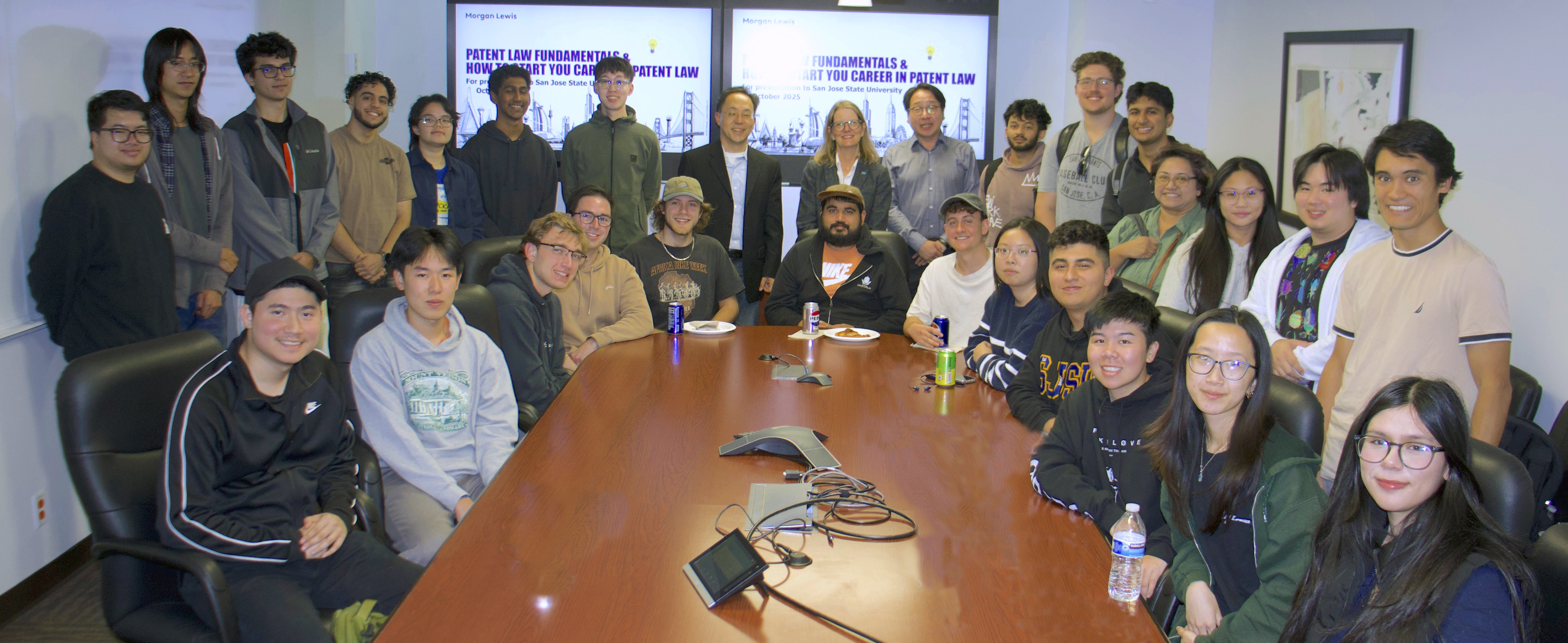 Students at a Dean's Career Conversation