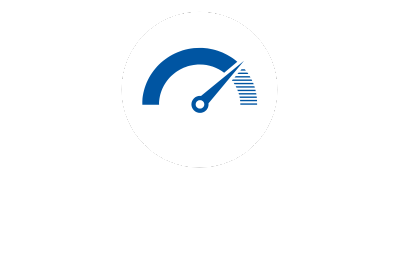 Icon graphic of a gauge to symbolize the garage occupancy website.